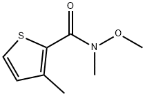 N-methoxy-N,3-dimethylthiophene-2-carboxamide 结构式