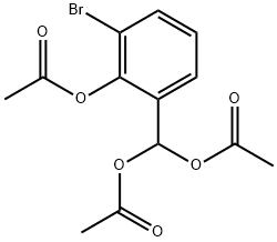 (Acetyloxy)[2-(acetyloxy)-3-bromophenyl]methyl acetate 结构式