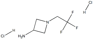 1-(2,2,2-Trifluoroethyl)azetidin-3-amine dihydrochloride 结构式