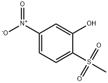 2-Methanesulfonyl-5-nitrophenol 结构式