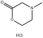 4-甲基吗啉-2-酮盐酸盐 结构式