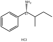 (1R)-2-甲基-1-苯基丁-1-胺盐酸盐 结构式