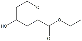 ETHYL 4-HYDROXYOXANE-2-CARBOXYLATE 结构式