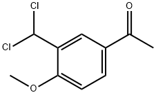 1-[3-(Dichloromethyl)-4-methoxyphenyl]ethanone 结构式