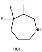 3,4,4-三氟氮杂环庚烷盐酸盐 结构式