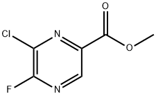 6-氯-5-氟吡嗪-2-羧酸甲酯 结构式