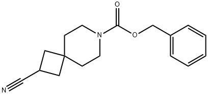 BENZYL 2-CYANO-7-AZASPIRO[3.5]NONANE-7-CARBOXYLATE 结构式