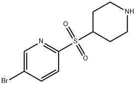 5-Bromo-2-(4-piperidinylsulfonyl)pyridine 结构式