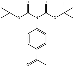 1-(4-N,N-Di-boc-aminophenyl)ethanone 结构式