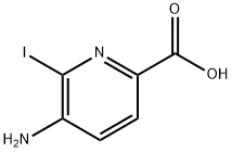5-氨基-6-碘吡啶甲酸 结构式