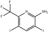 3,5-Diiodo-6-trifluoromethyl-pyridin-2-ylamine 结构式