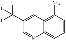 3-(TRIFLUOROMETHYL)QUINOLIN-5-AMINE 结构式