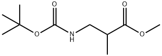 2-(甲氧基羰基)丙基氨基甲酸叔丁酯 结构式