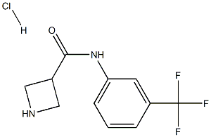 N-[3-(三氟甲基)苯基]氮杂环丁烷-3-酰胺 结构式