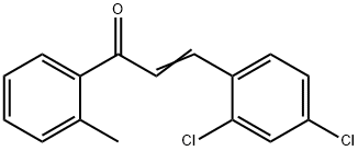 (2E)-3-(2,4-dichlorophenyl)-1-(2-methylphenyl)prop-2-en-1-one 结构式