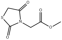 (2,4-Dioxo-thiazolidin-3-yl)-acetic acid methyl ester 结构式