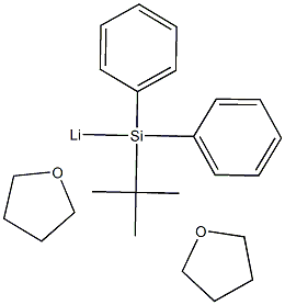 Lithium, [(1,1-dimethylethyl)diphenylsilyl]bis(tetrahydrofuran)- 结构式