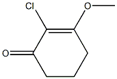 2-氯-3-甲氧基环己-2-烯-1-酮 结构式