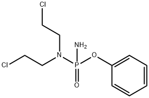 N-(amino-phenoxy-phosphoryl)-2-chloro-N-(2-chloroethyl)ethanamine 结构式