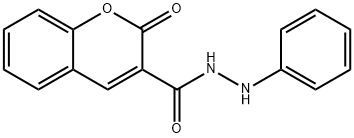 2-oxo-N'-phenylchromene-3-carbohydrazide 结构式