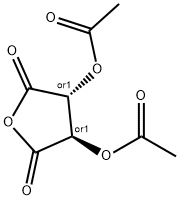 (+)-二乙酰基-L-酒石酸酐 结构式