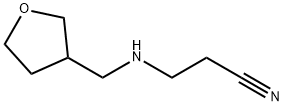 3-{[(噁戊环-3-基)甲基]氨基}丙腈 结构式