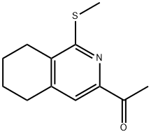 Ethanone, 1-[5,6,7,8-tetrahydro-1-(methylthio)-3-isoquinolinyl]- 结构式