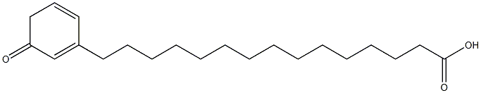 Benzenepentadecanoic acid, m-oxo- 结构式