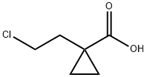 1-(2-chloroethyl)cyclopropane-1-carboxylic acid 结构式