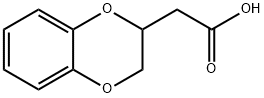 2-(2,3-二氢苯并[B][1,4]二噁己环-2-基)乙酸 结构式