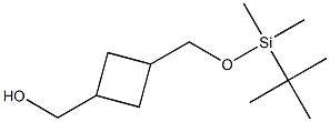Cyclobutanemethanol, 3-[[[(1,1-dimethylethyl)dimethylsilyl]oxy]methyl]- 结构式