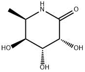 2-Piperidinone, 3,4,5-trihydroxy-6-methyl-, (3R,4R,5S,6R)- 结构式