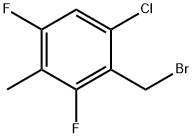 6-Chloro-2,4-difluoro-3-methylbenzyl bromide 结构式