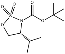 (R)-3-Boc-4-isopropyl-1,2,3-oxathiazolidine 2,2-dioxide 结构式