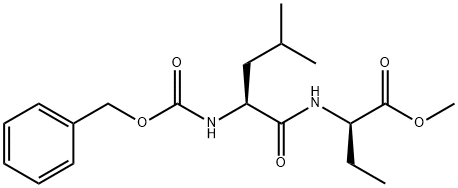 (R)-methyl 2-((S)-2-(((benzyloxy)carbonyl)amino)-4-methylpentanamido)butanoate 结构式