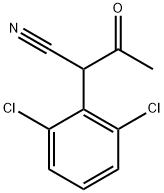 2-(2,6-二氯苯基)-3-氧亚基丁腈 结构式