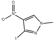 1-甲基-4-硝基-3-碘-1H-吡唑 结构式