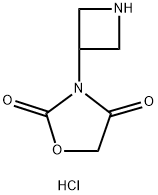 3-(azetidin-3-yl)oxazolidine-2,4-dione hydrochloride 结构式