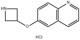 6-(azetidin-3-yloxy)quinoline hydrochloride 结构式