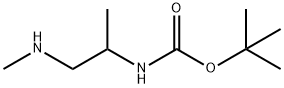 (1-(甲基氨基)丙烷-2-基)氨基甲酸叔丁酯 结构式