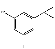 3-溴-5-碘-叔丁基苯 结构式