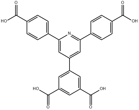 5-(2,6-双(4-羧基苯基)吡啶-4-基)间苯二甲酸 结构式