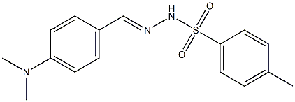 Benzenesulfonicacid, 4-methyl-, 2-[[4-(dimethylamino)phenyl]methylene]hydrazide 结构式