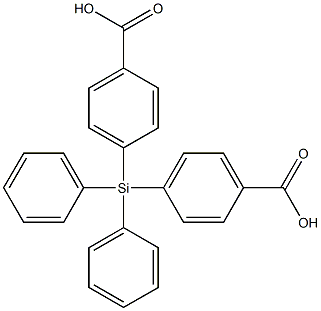 4,4'-四苯基硅二甲酸 结构式