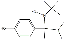 1,1-二甲基乙基-1-(4-羟基苯基)-1,2-二甲基丙基亚硝酸盐 结构式