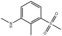 3-methanesulfonyl-N,2-dimethylaniline 结构式