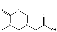 (3,5-Dimethyl-4-thioxo-[1,3,5]triazinan-1-yl)-acetic acid 结构式