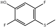 2,5-二氟-4-(甲基硫烷基)苯酚 结构式