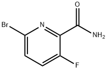 6-溴-3-氟吡啶酰胺 结构式