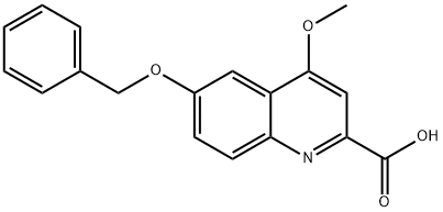 6-Benzyloxy-4-methoxy-quinoline-2-carboxylic acid 结构式